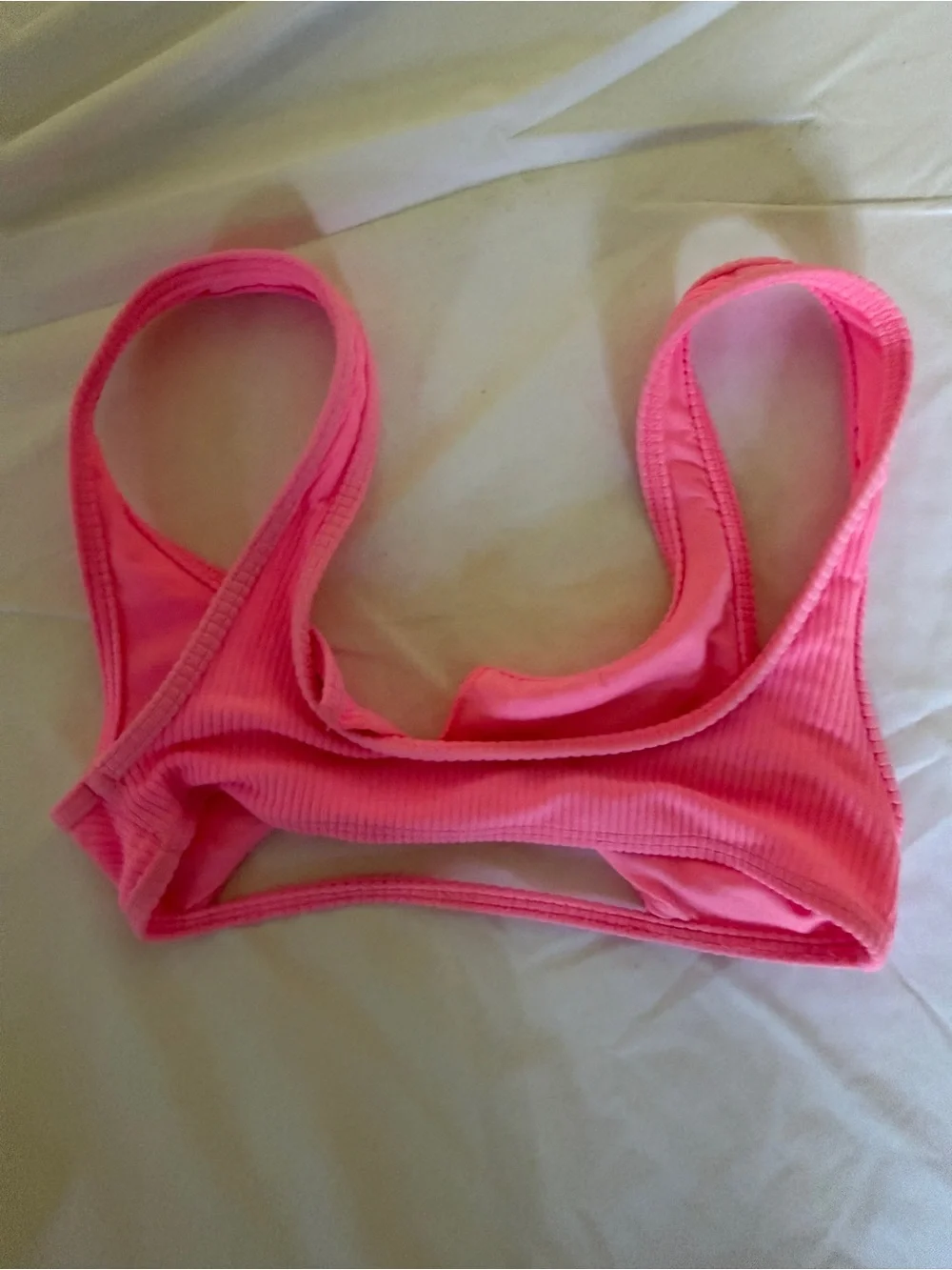 Frankie’s bikinis cole top swimsuit xs hot pink